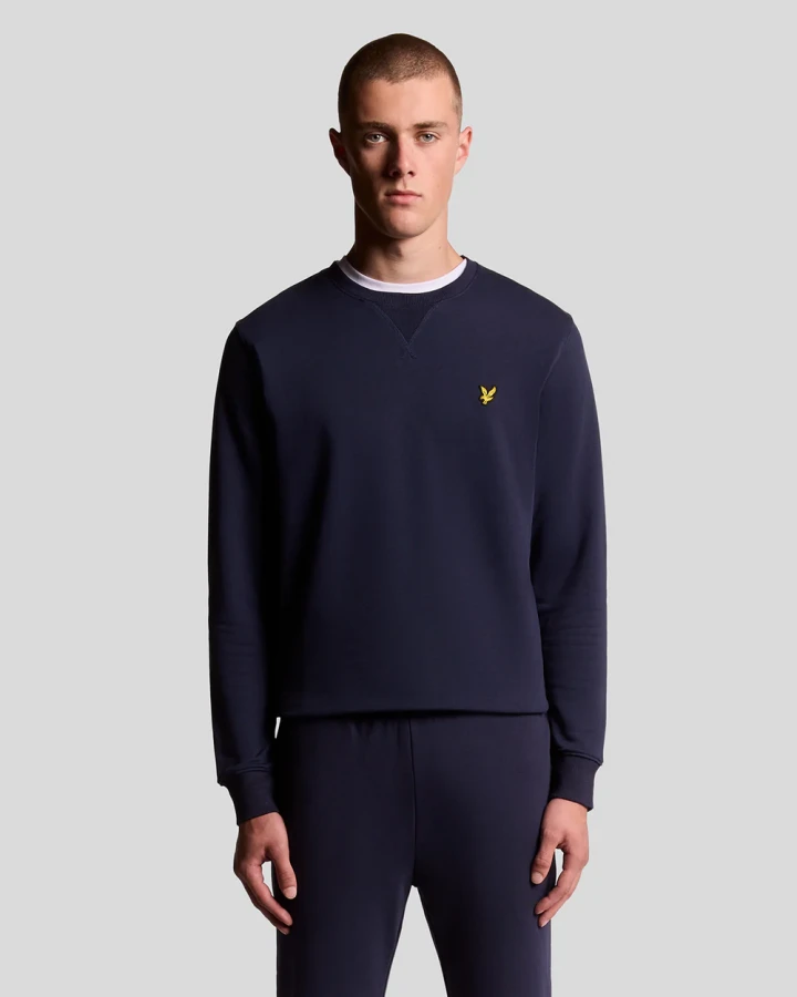 Afbeelding van ML424VOG Crew Neck - Navy Z99 Heren Sweater  - Lyle & Scott
